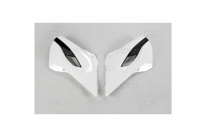 Ouïes de radiateur UFO couleur origine blanc/jaune Husqvarna