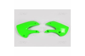 Ouïes de radiateur UFO vert Kawasaki KX65/KLX110
