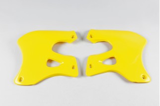 Ouïes de radiateur UFO jaune Suzuki RM125/250