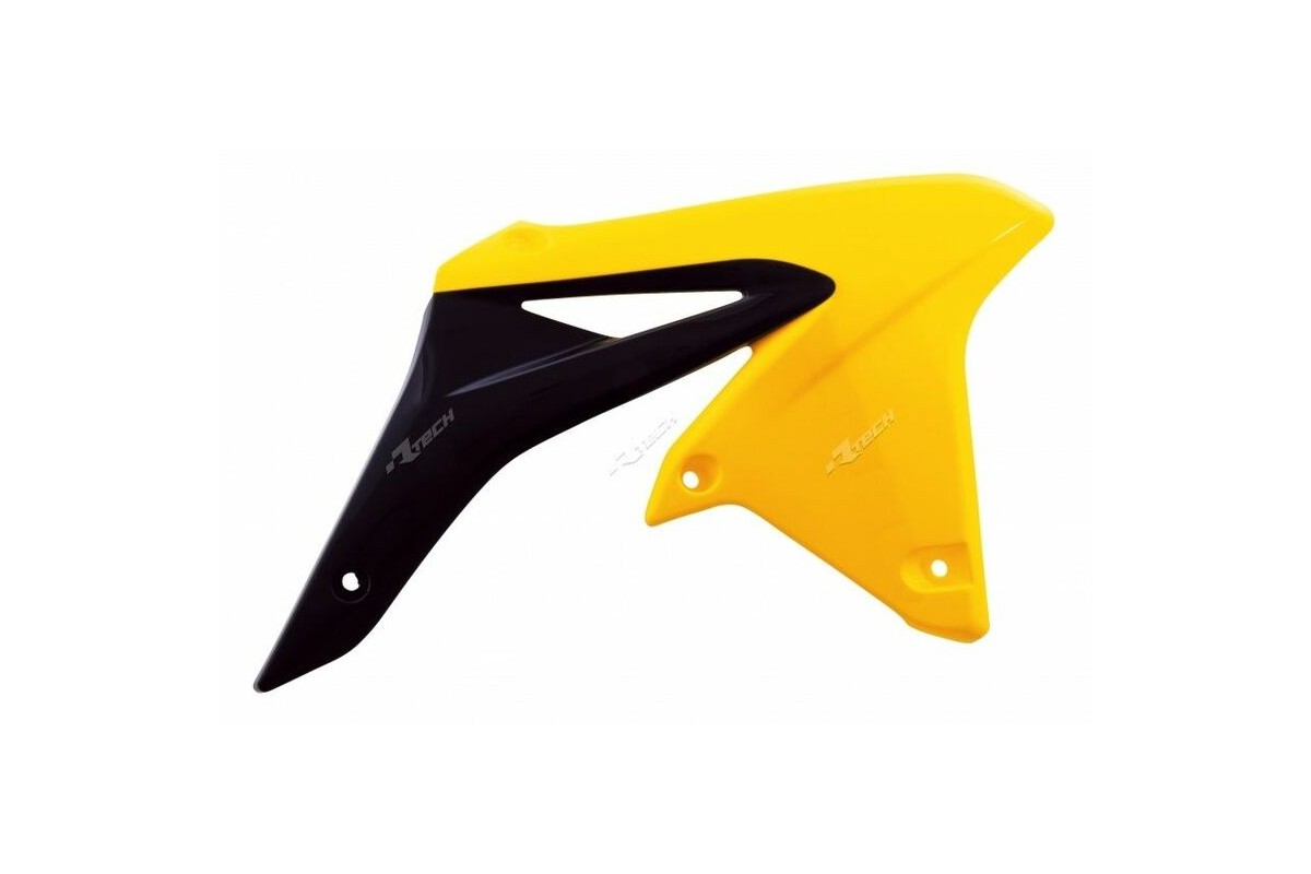 Ouïes de radiateur RACETECH couleur origine (2016) jaune/noir Suzuki RM-Z250