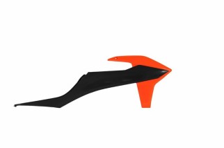 Ouïes de radiateur RACETECH noir/orange KTM