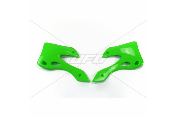 Ouïes de radiateur UFO vert Kawasaki KX125/250