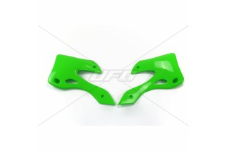 Ouïes de radiateur UFO vert Kawasaki KX125/250