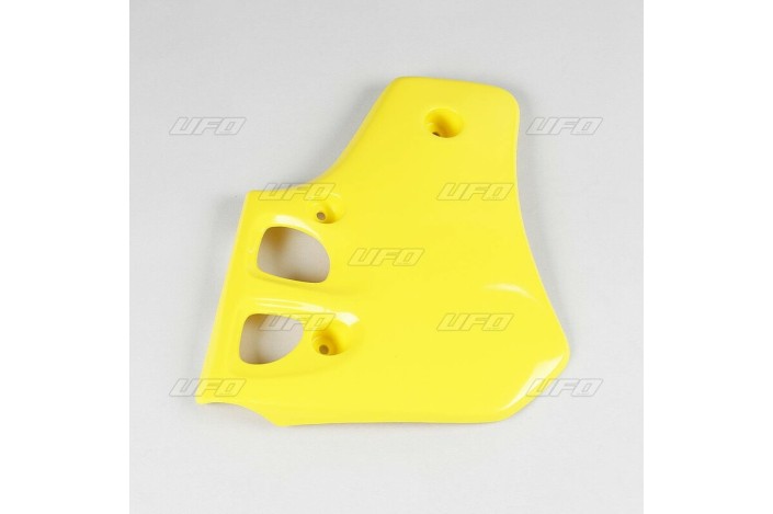 Ouïes de radiateur UFO jaune Suzuki RM80