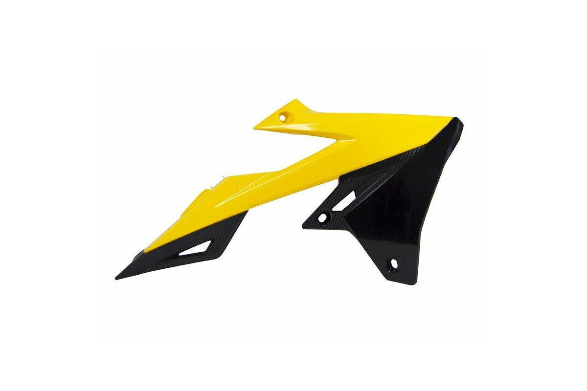 Ouïes de radiateur RACETECH jaune/noir Suzuki RM-Z450