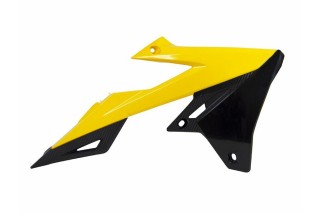 Ouïes de radiateur RACETECH jaune/noir Suzuki RM-Z450
