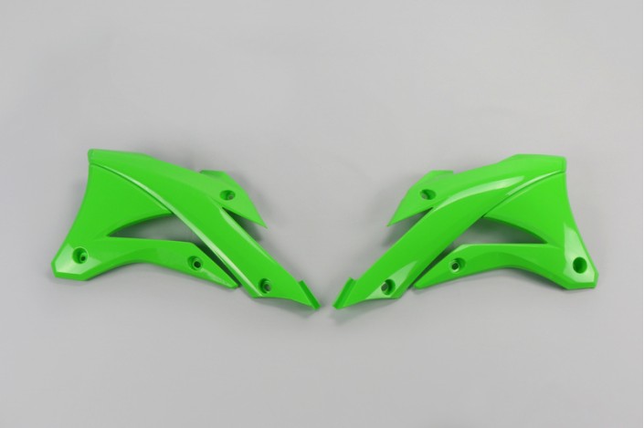 Ouïes de radiateur UFO vert Kawasaki KX 85