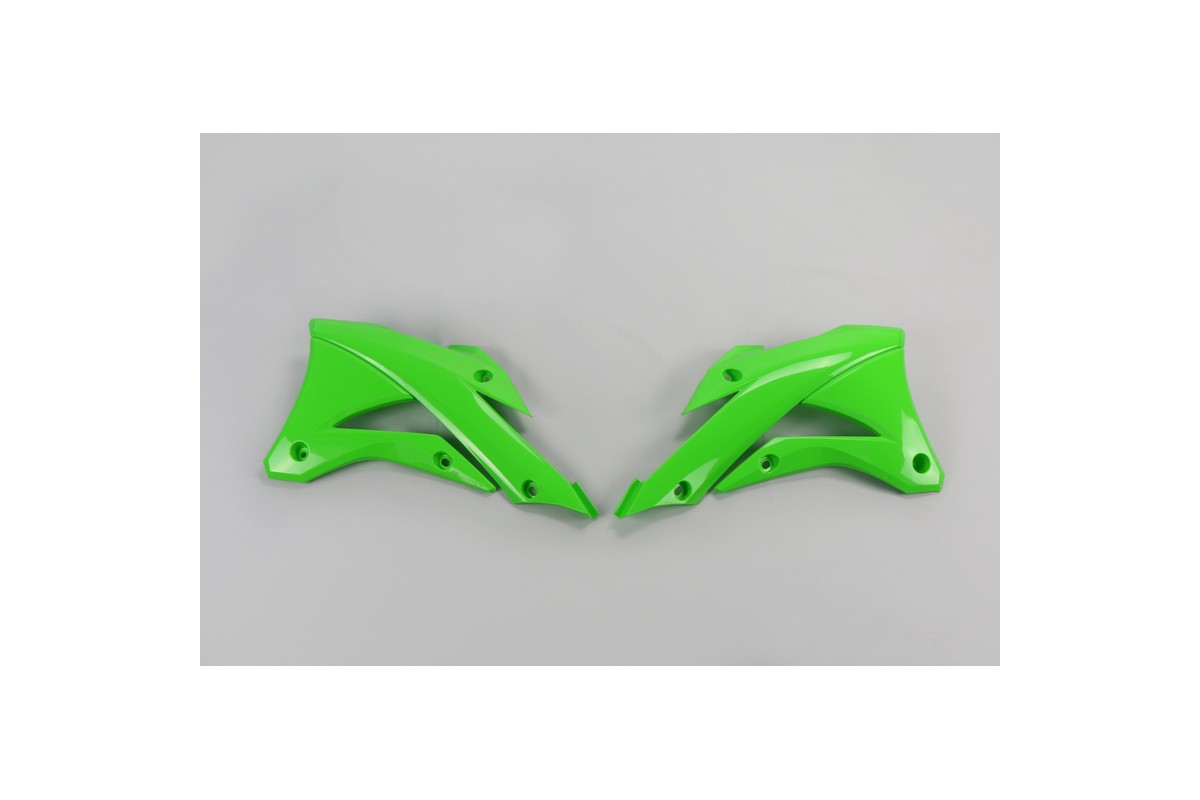 Ouïes de radiateur UFO vert Kawasaki KX 85