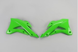 Ouïes de radiateur UFO vert Kawasaki KX 85