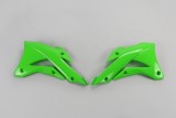 Ouïes de radiateur UFO vert Kawasaki KX 85