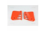 Ouïes de radiateur UFO orange Honda CR250R