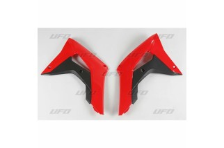 Ouïes de radiateur UFO couleur origine 2017 rouge/noir Honda CRF450R