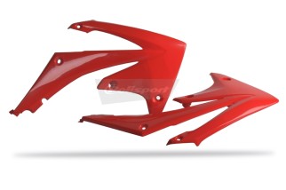 Ouïes de radiateur POLISPORT rouge Honda CRF250R/CRF450R