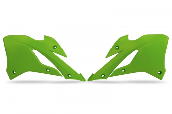 Ouïes de radiateur UFO - vert Kawasaki KX85
