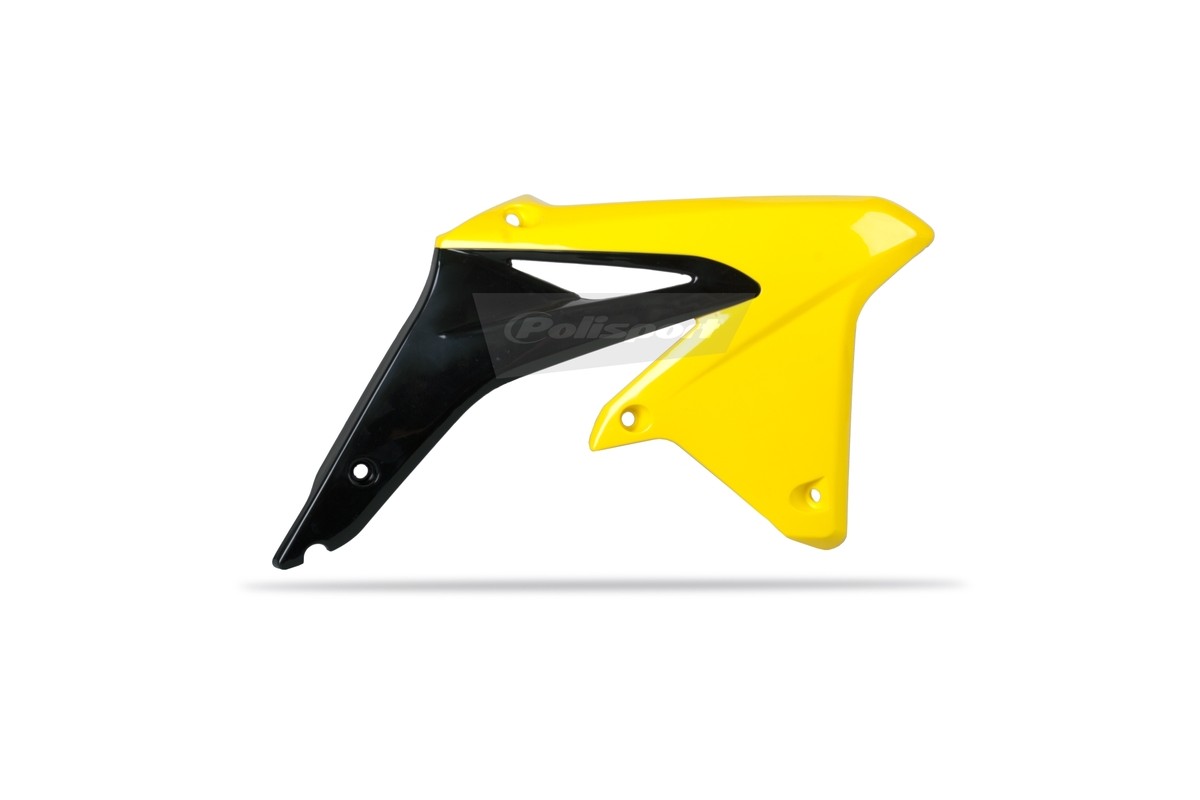 Ouïes de radiateur POLISPORT couleur origine 09-15 noir/jaune Suzuki RM-Z450