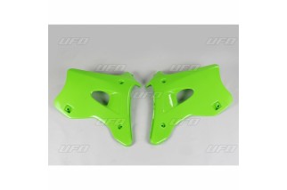 Ouïes de radiateur UFO vert Kawasaki KX125/250