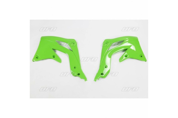 Ouïes de radiateur UFO vert Kawasaki KX450F