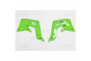 Ouïes de radiateur UFO vert Kawasaki KX450F