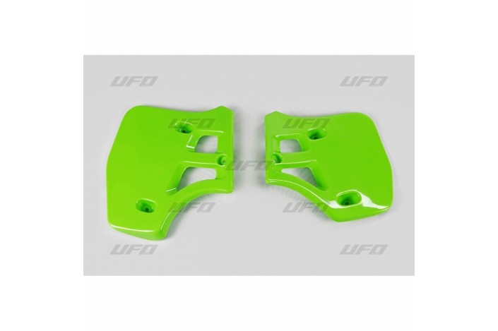 Ouïes de radiateur UFO vert Kawasaki KX250/500