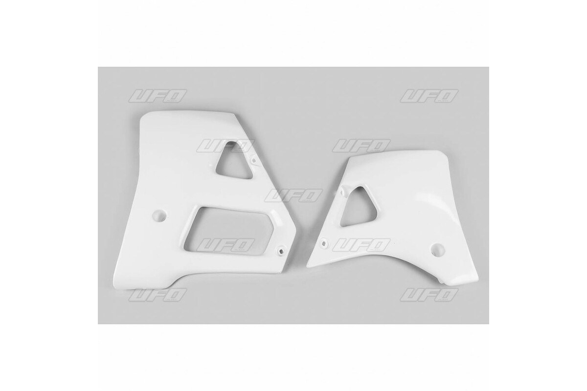 Ouïes de radiateur UFO blanc Yamaha Ouïes de radiateur UFO blanc Yamaha