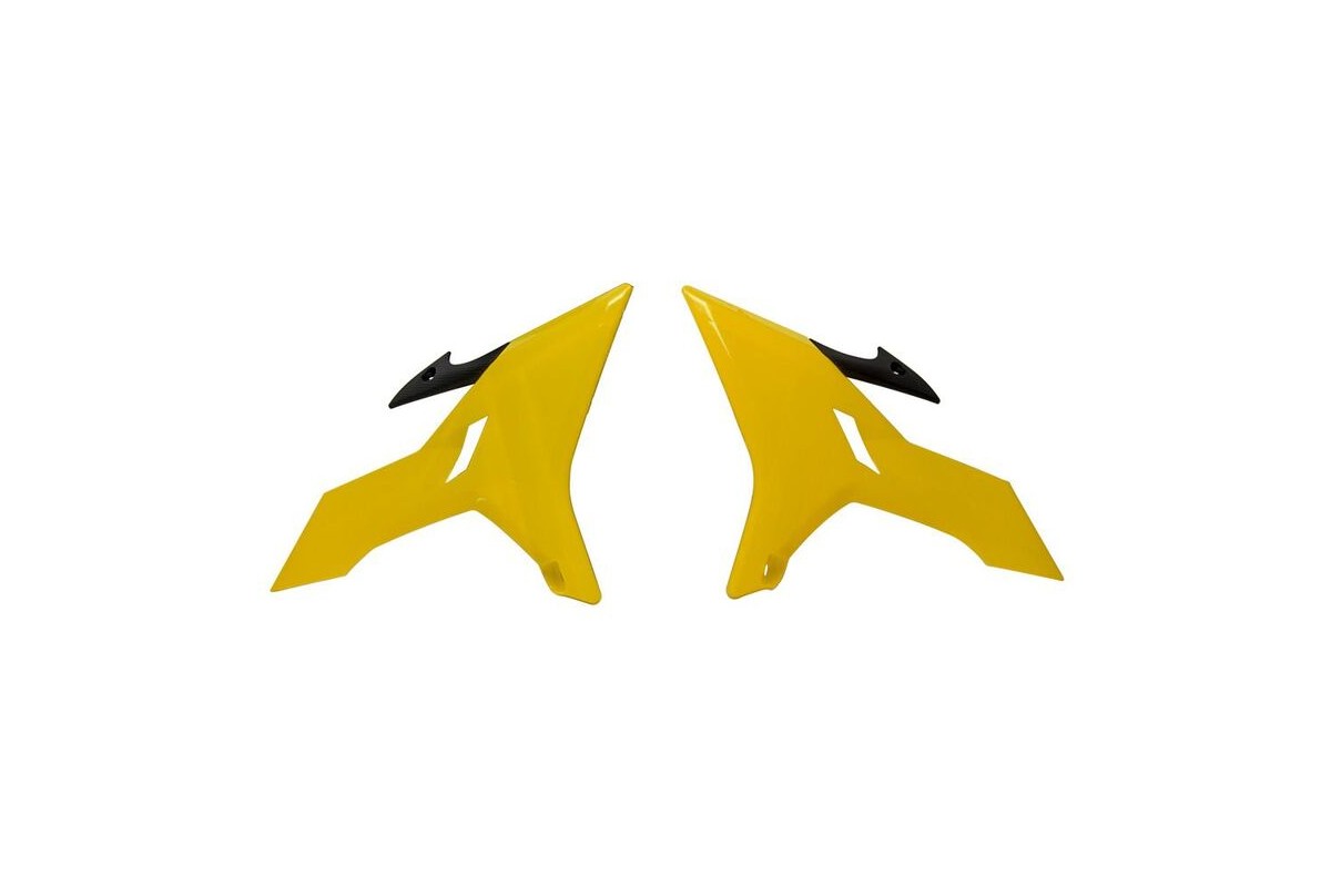 Ouïes de radiateur RACETECH jaune/noir - Yamaha YZ