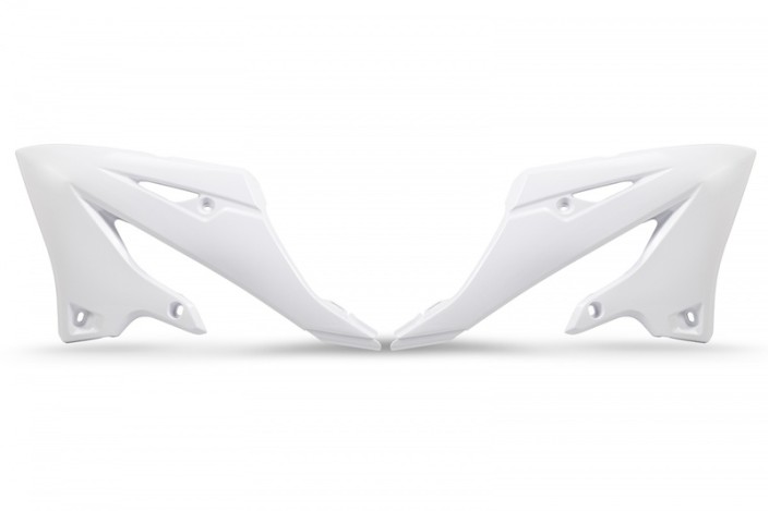 Ouïes de radiateur UFO - blanc Yamaha YZ125/250