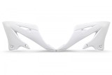 Ouïes de radiateur UFO - blanc Yamaha YZ125/250