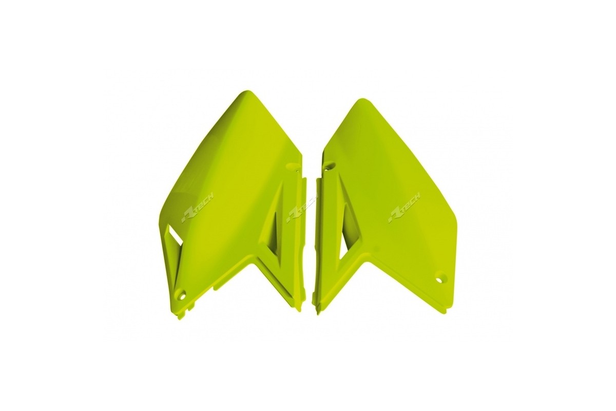 Plaques latérales RACETECH jaune fluo