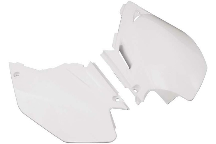 Plaques latérales RACETECH blanc