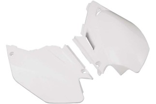 Plaques latérales RACETECH blanc