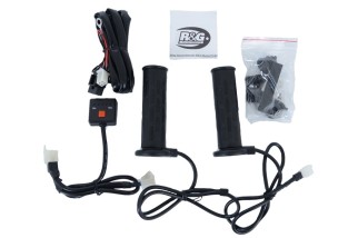 Poignées chauffantes R&G RACING interrupteur guidon 22mm Clip-on