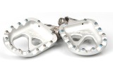 Repose-pieds en aluminium CNC trial RFX Pro (Argenté) universel - Gas Gas/Beta/Sherco/Montesa