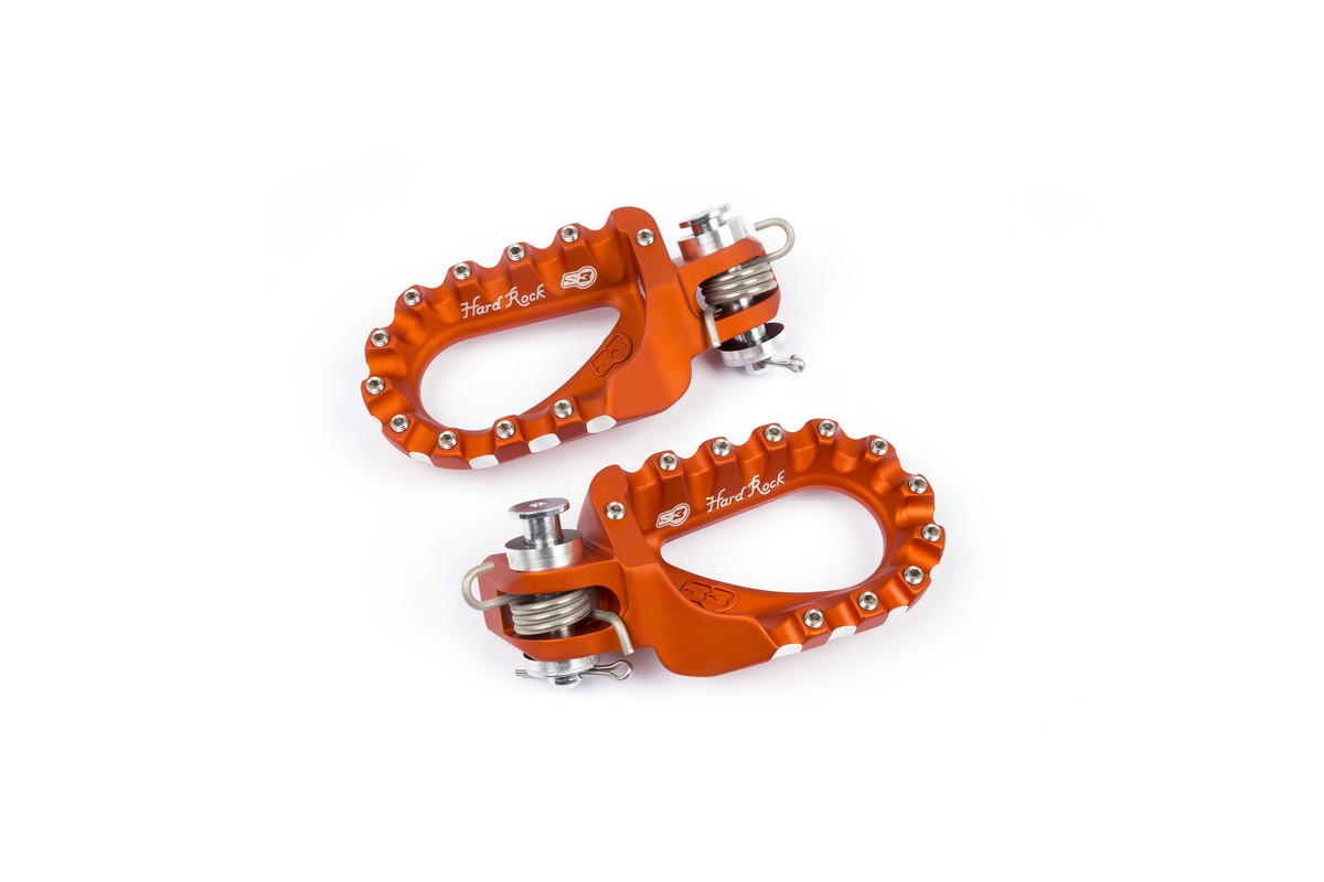 Repose-pieds S3 Hard Rock Enduro aluminium orange