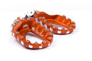 Repose-pieds S3 Hard Rock Enduro aluminium orange