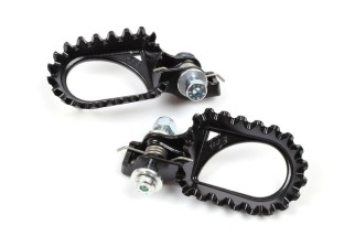 Repose-pieds S3 Hard Rock position arrière +10mm acier noir