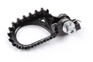 Repose-pieds S3 Hard Rock position arrière +10mm acier noir