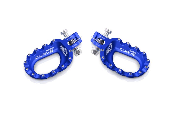 Repose-pieds S3 Curve aluminium bleu