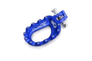 Repose-pieds S3 Curve aluminium bleu