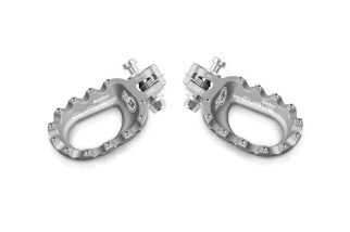 Repose-pieds S3 Curve aluminium argent