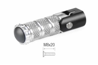 Repose-pieds repliables LIGHTECH M8x20 argent