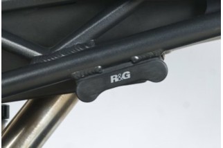 Caches orifices repose-pieds arrière R&G RACING noir Triumph Daytona 675/R