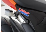 Caches orifices repose-pieds arrière R&G RACING noir Honda CBR600RR