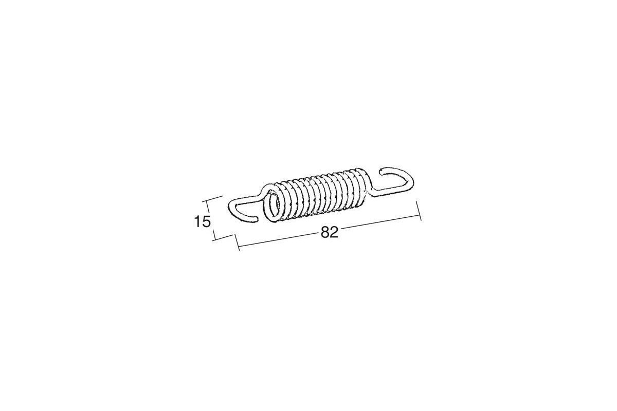 Ressort BUZZETTI 82x15mm pour béquille centrale