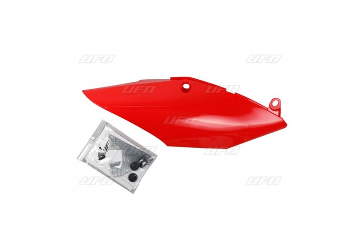 Plaques latérales mono-silencieux UFO rouge