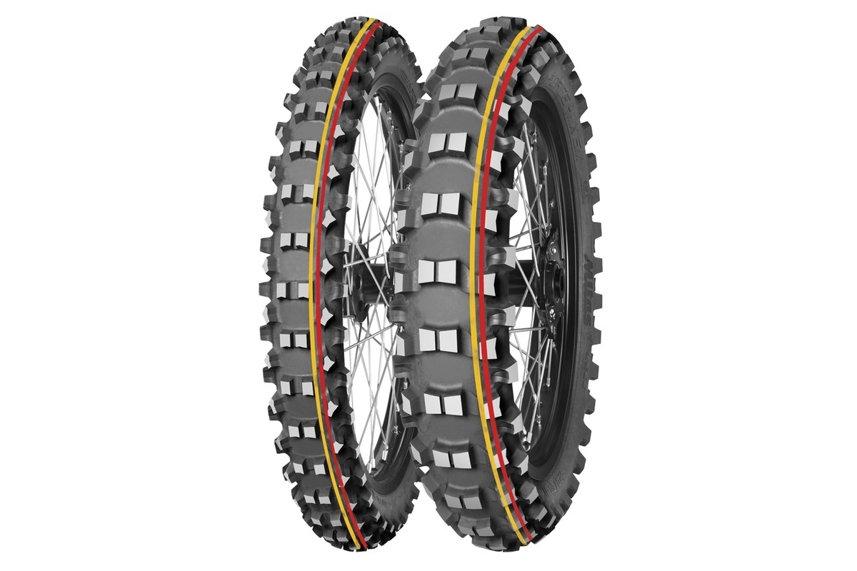 Pneu MITAS TERRA FORCE-MX SM 110/90-19 NHS 62M TT SOFT TO MEDIUM RED YELLOW