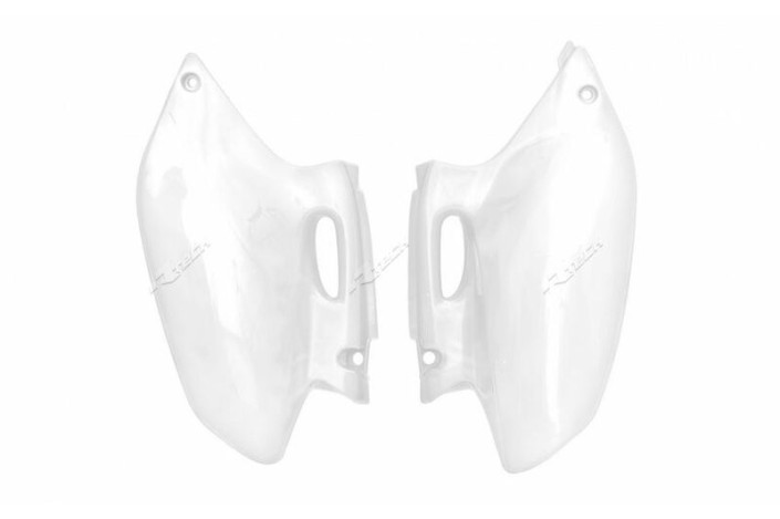 Plaques latérales RACETECH blanc