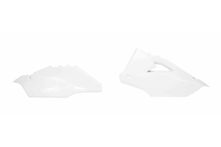 Plaques latérales RACETECH blanc