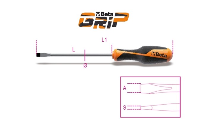 Tournevis plat BETA 5,5x100mm