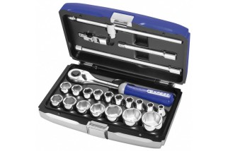 Coffret douilles & cliquet EXPERT 1/2''