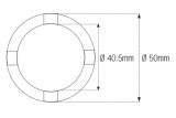 Douille à créneaux JMP pour bras oscillant/chassis Øint.40,5mm/Øext.50mm 4 crans Honda